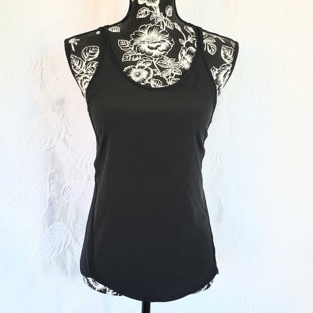 Lululemon Black Race Back Loose Womens Tank - Picture 1 of 4